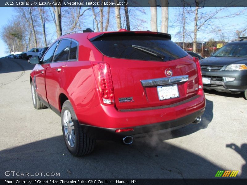 Crystal Red Tintcoat / Ebony/Ebony 2015 Cadillac SRX Luxury AWD