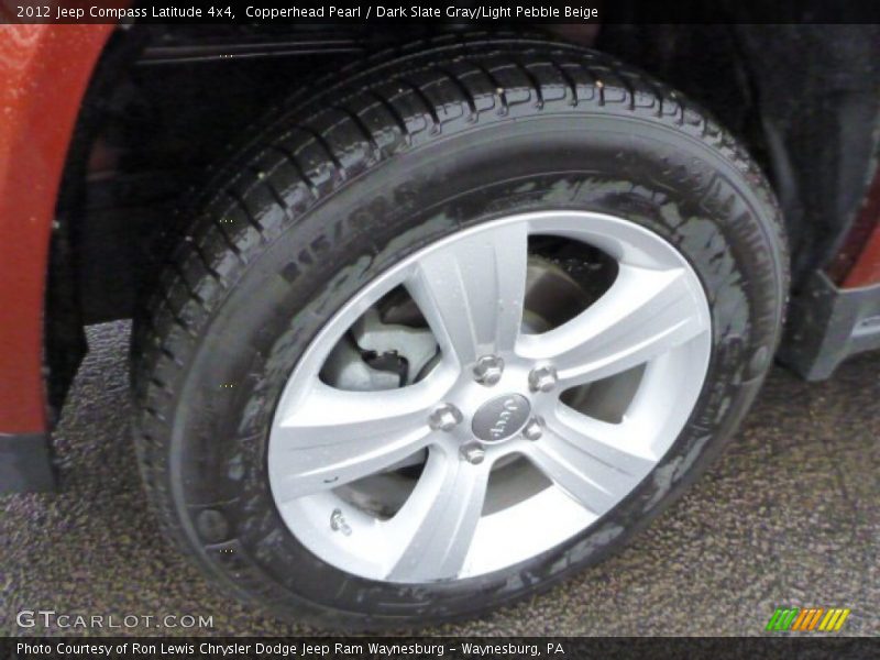 Copperhead Pearl / Dark Slate Gray/Light Pebble Beige 2012 Jeep Compass Latitude 4x4