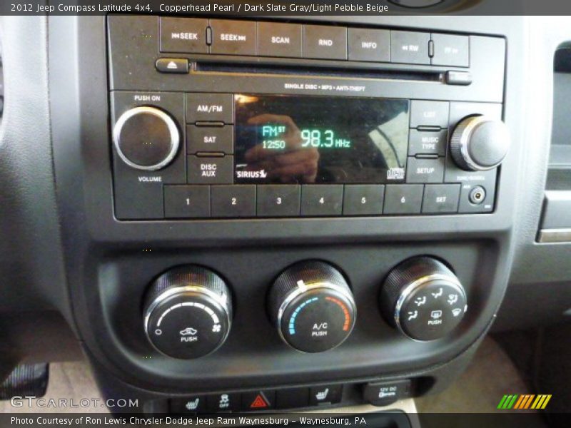 Copperhead Pearl / Dark Slate Gray/Light Pebble Beige 2012 Jeep Compass Latitude 4x4