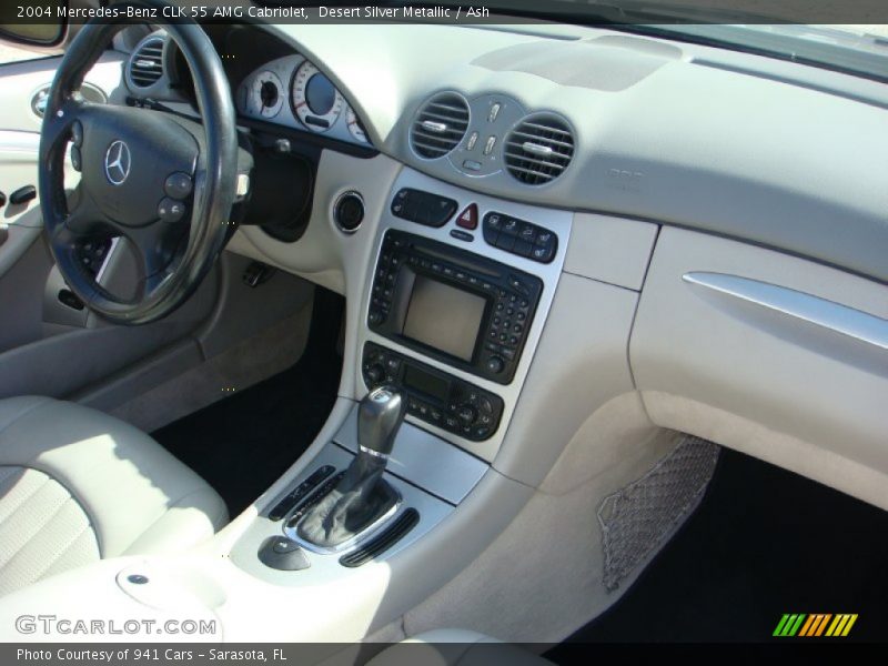 Desert Silver Metallic / Ash 2004 Mercedes-Benz CLK 55 AMG Cabriolet