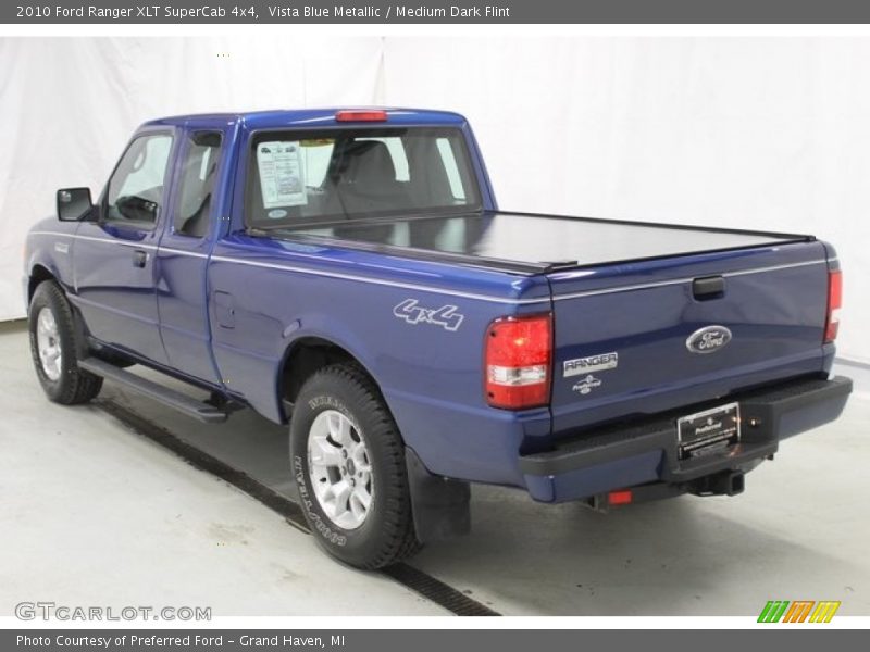 Vista Blue Metallic / Medium Dark Flint 2010 Ford Ranger XLT SuperCab 4x4