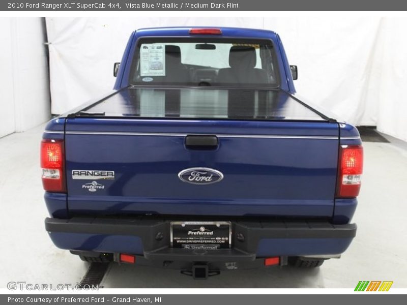 Vista Blue Metallic / Medium Dark Flint 2010 Ford Ranger XLT SuperCab 4x4
