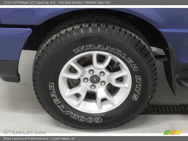 Vista Blue Metallic / Medium Dark Flint 2010 Ford Ranger XLT SuperCab 4x4