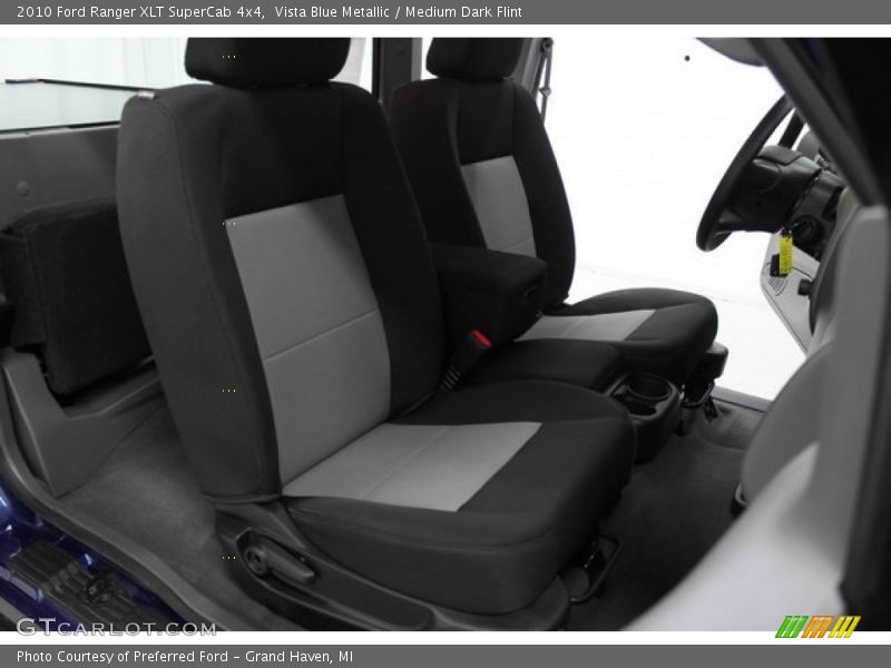 Vista Blue Metallic / Medium Dark Flint 2010 Ford Ranger XLT SuperCab 4x4
