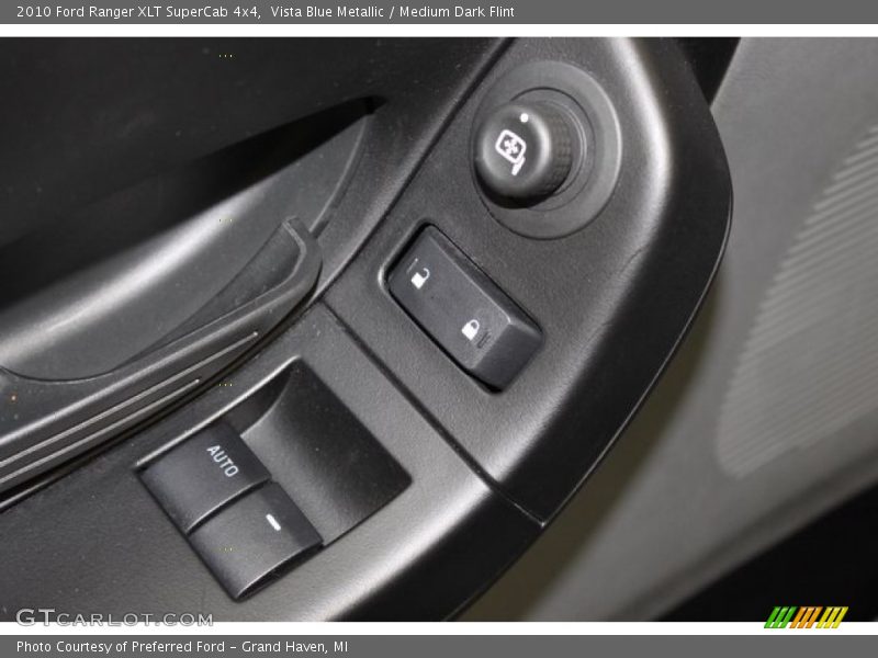 Vista Blue Metallic / Medium Dark Flint 2010 Ford Ranger XLT SuperCab 4x4