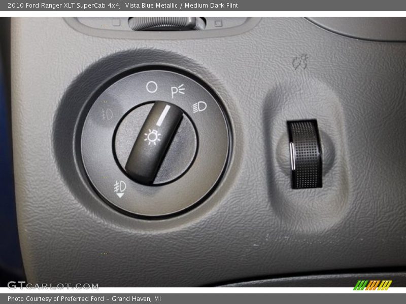 Vista Blue Metallic / Medium Dark Flint 2010 Ford Ranger XLT SuperCab 4x4