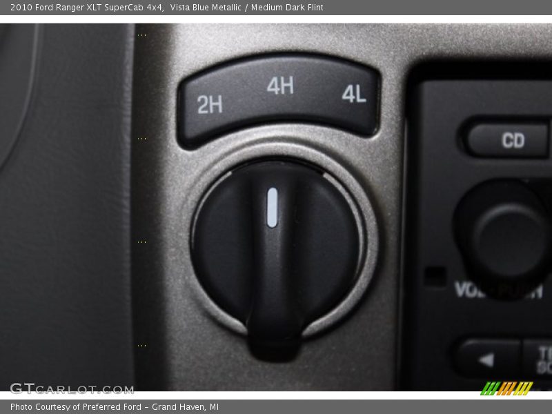 Vista Blue Metallic / Medium Dark Flint 2010 Ford Ranger XLT SuperCab 4x4
