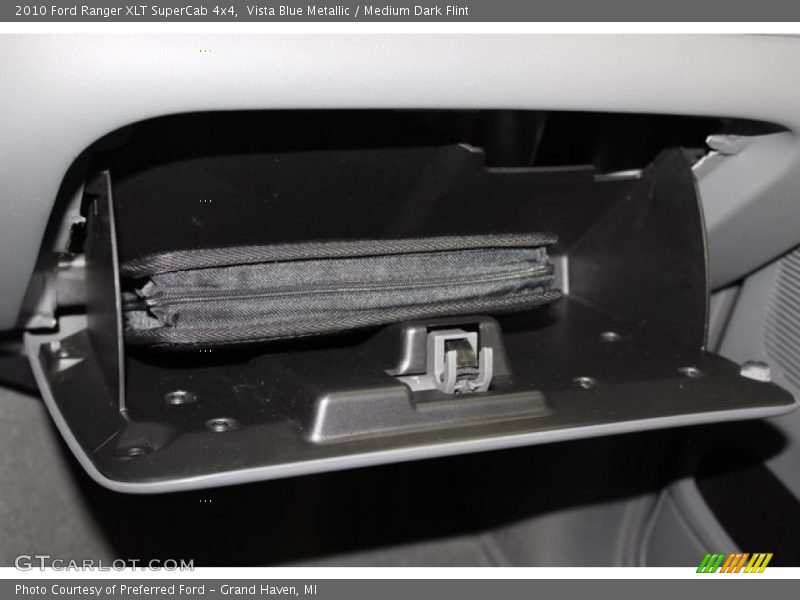 Vista Blue Metallic / Medium Dark Flint 2010 Ford Ranger XLT SuperCab 4x4
