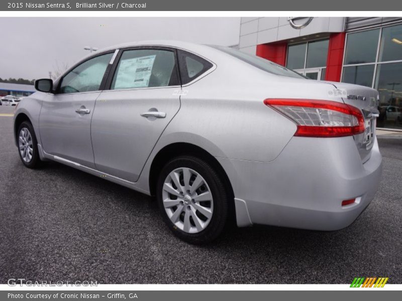Brilliant Silver / Charcoal 2015 Nissan Sentra S