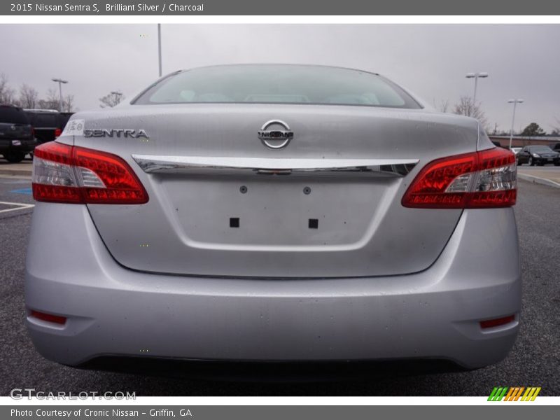 Brilliant Silver / Charcoal 2015 Nissan Sentra S