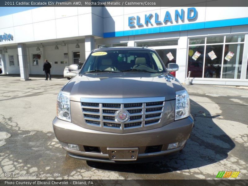 Mocha Steel Metallic / Cashmere/Cocoa 2011 Cadillac Escalade ESV Premium AWD