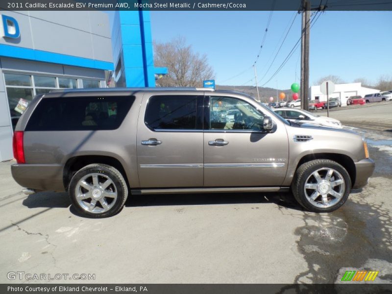 Mocha Steel Metallic / Cashmere/Cocoa 2011 Cadillac Escalade ESV Premium AWD