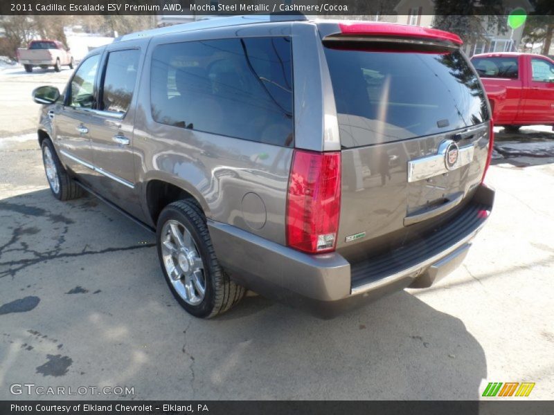 Mocha Steel Metallic / Cashmere/Cocoa 2011 Cadillac Escalade ESV Premium AWD