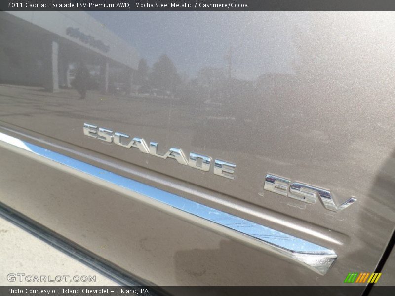 Mocha Steel Metallic / Cashmere/Cocoa 2011 Cadillac Escalade ESV Premium AWD