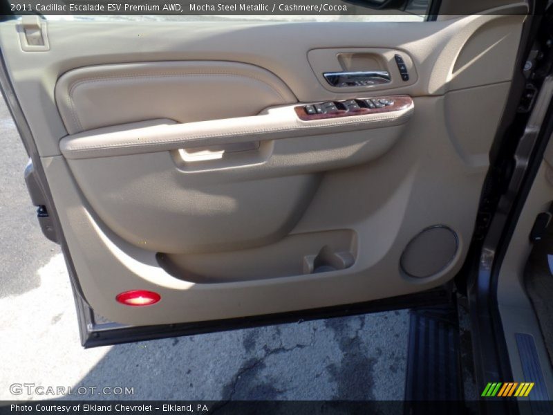Mocha Steel Metallic / Cashmere/Cocoa 2011 Cadillac Escalade ESV Premium AWD