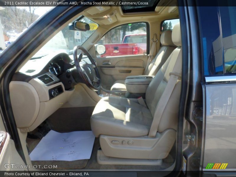 Mocha Steel Metallic / Cashmere/Cocoa 2011 Cadillac Escalade ESV Premium AWD