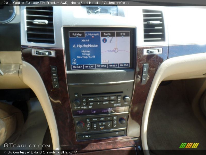 Mocha Steel Metallic / Cashmere/Cocoa 2011 Cadillac Escalade ESV Premium AWD