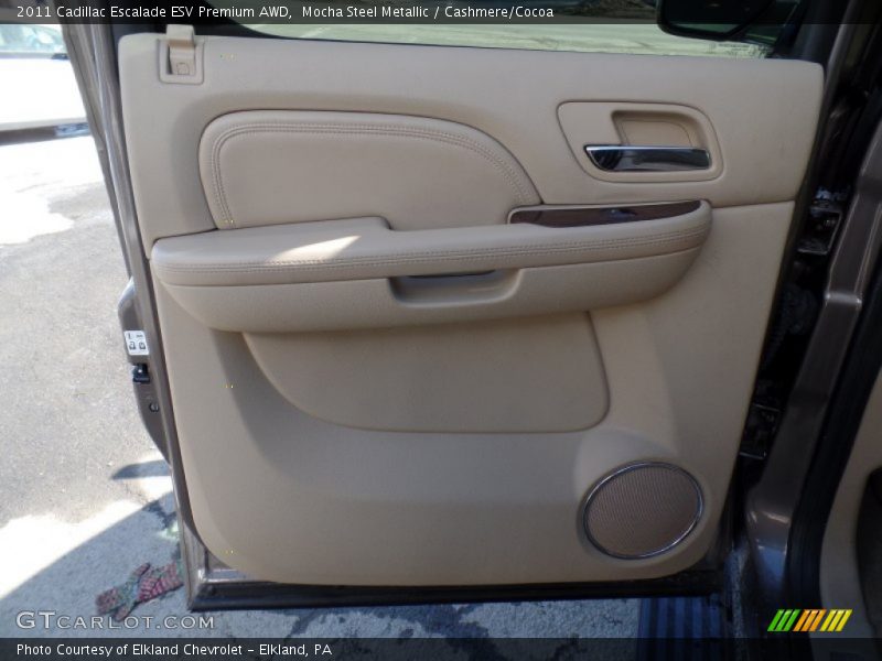 Mocha Steel Metallic / Cashmere/Cocoa 2011 Cadillac Escalade ESV Premium AWD