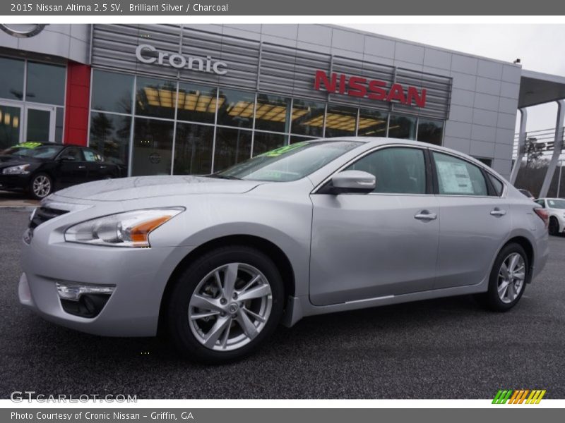 Brilliant Silver / Charcoal 2015 Nissan Altima 2.5 SV