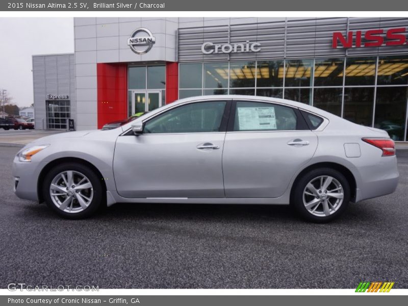 Brilliant Silver / Charcoal 2015 Nissan Altima 2.5 SV