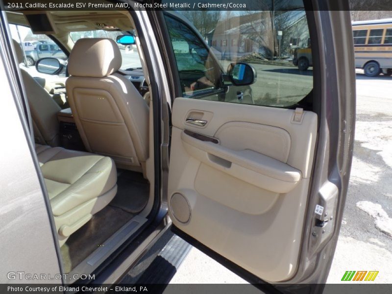 Mocha Steel Metallic / Cashmere/Cocoa 2011 Cadillac Escalade ESV Premium AWD