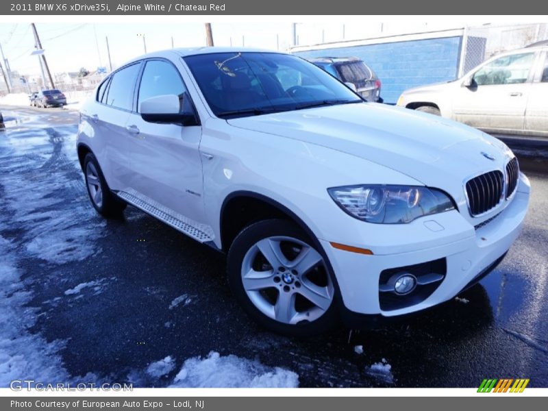 Alpine White / Chateau Red 2011 BMW X6 xDrive35i