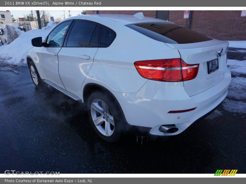 Alpine White / Chateau Red 2011 BMW X6 xDrive35i