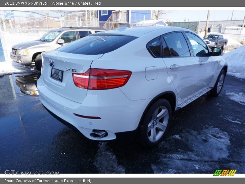 Alpine White / Chateau Red 2011 BMW X6 xDrive35i