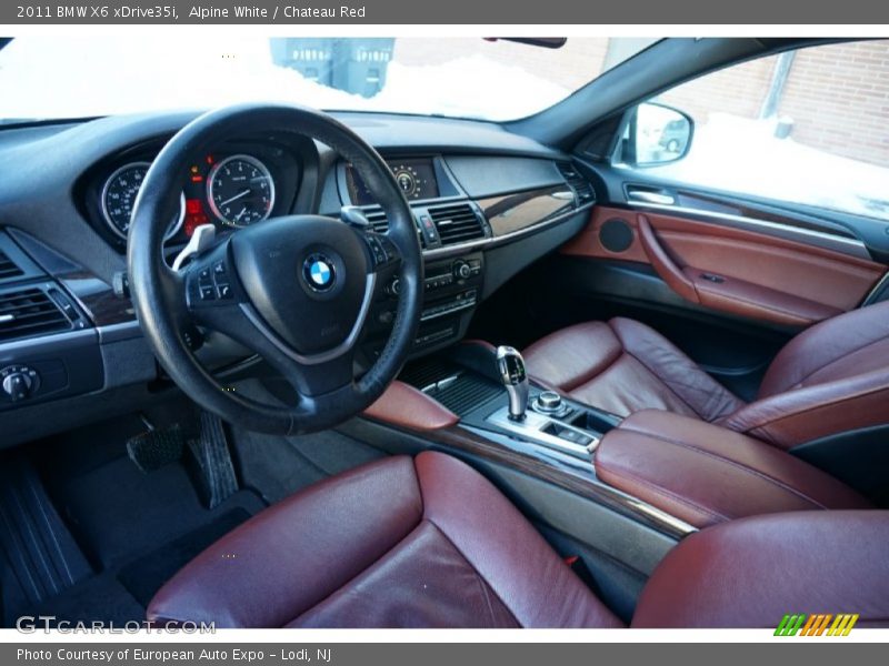 Alpine White / Chateau Red 2011 BMW X6 xDrive35i