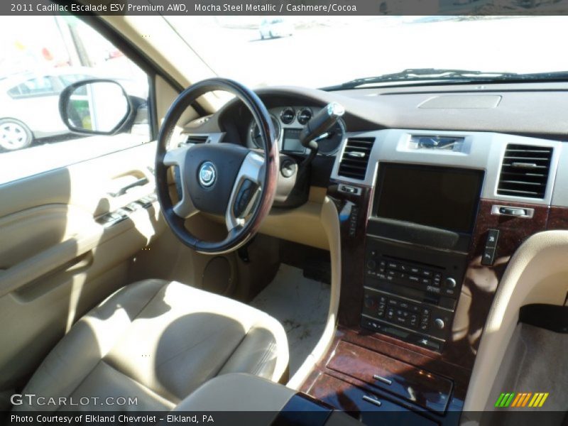 Mocha Steel Metallic / Cashmere/Cocoa 2011 Cadillac Escalade ESV Premium AWD
