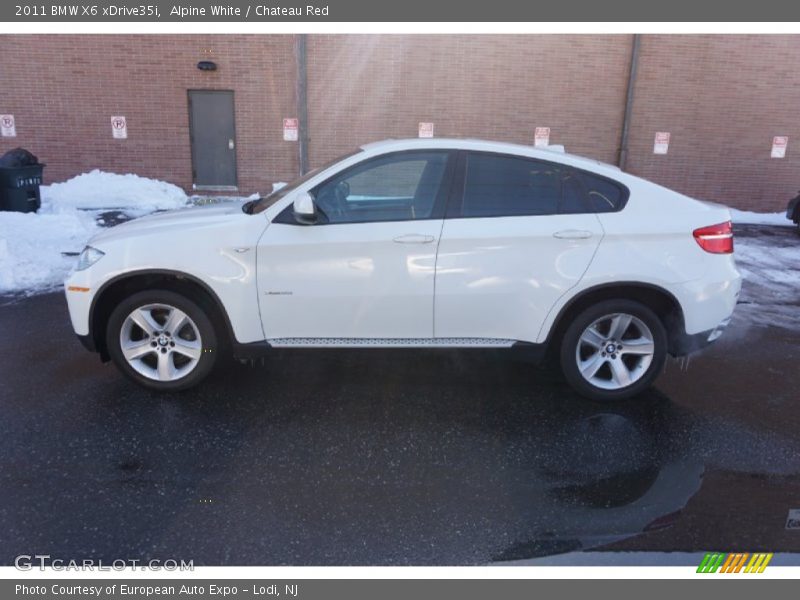 Alpine White / Chateau Red 2011 BMW X6 xDrive35i