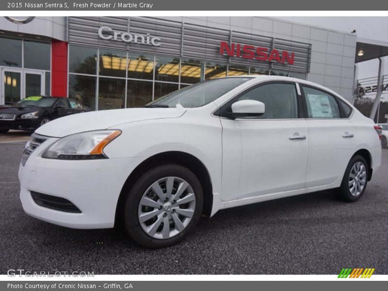 Fresh Powder / Marble Gray 2015 Nissan Sentra S