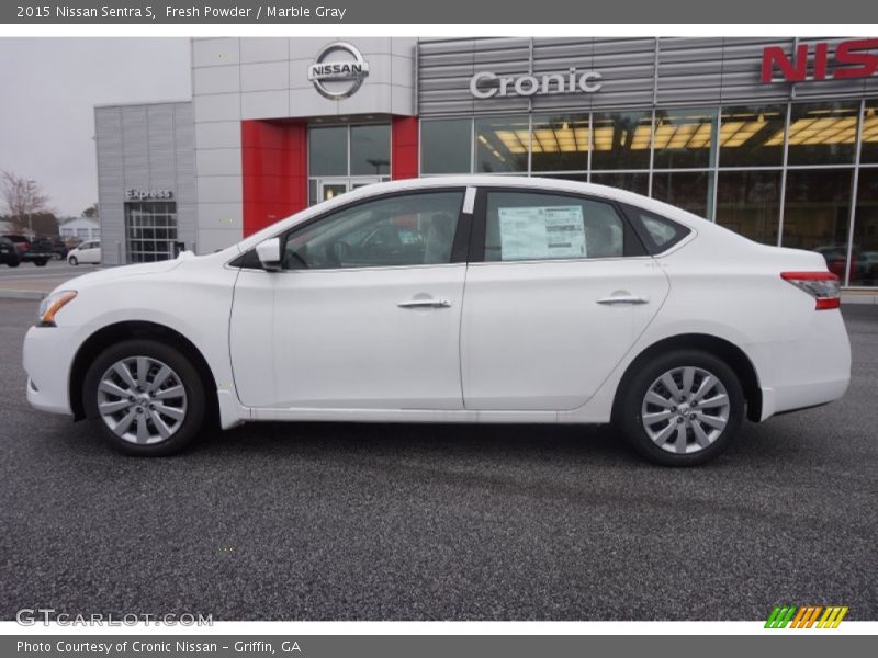 Fresh Powder / Marble Gray 2015 Nissan Sentra S