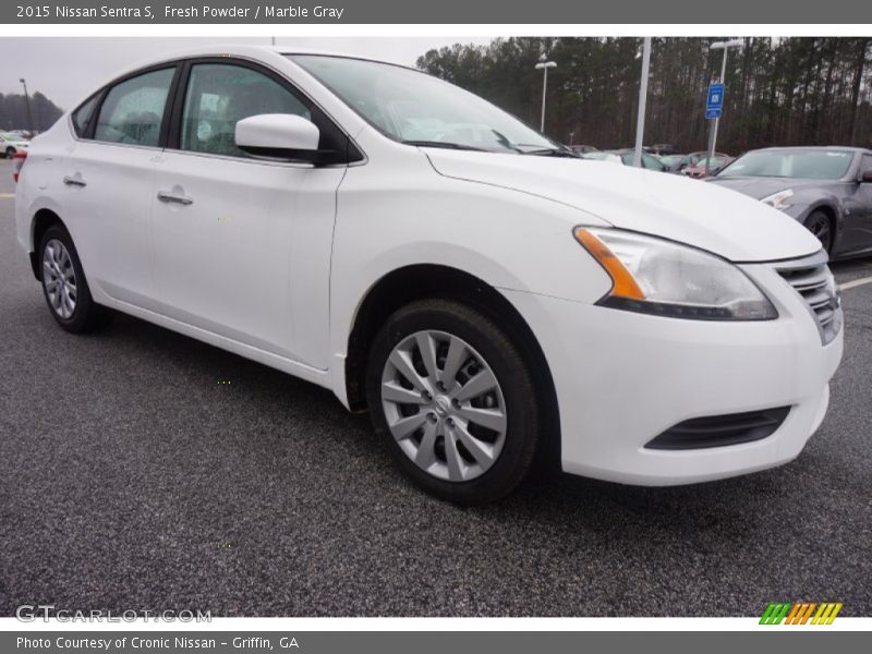 Fresh Powder / Marble Gray 2015 Nissan Sentra S