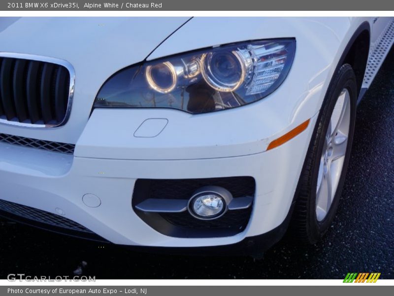 Alpine White / Chateau Red 2011 BMW X6 xDrive35i