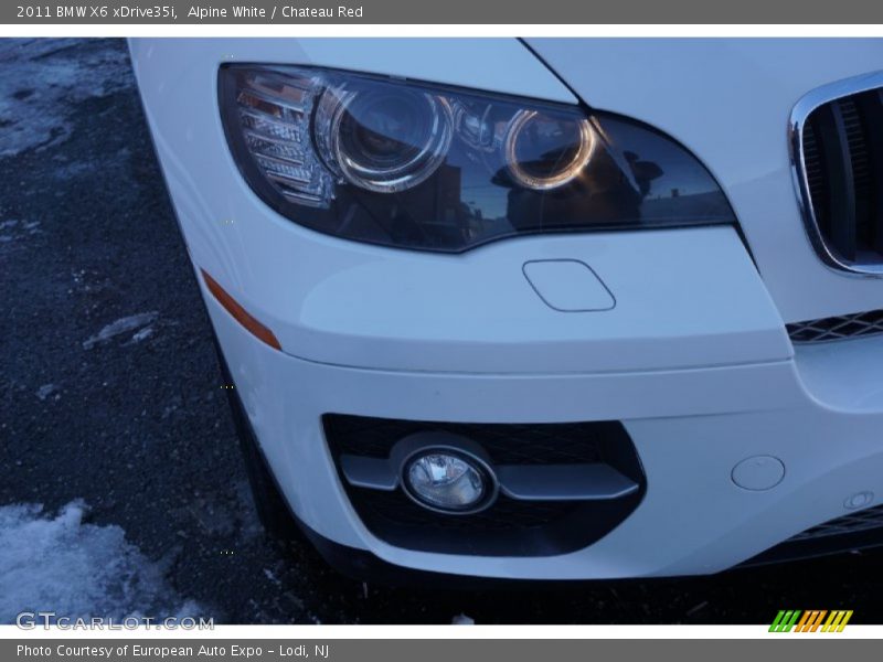 Alpine White / Chateau Red 2011 BMW X6 xDrive35i