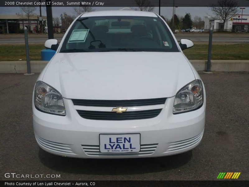 Summit White / Gray 2008 Chevrolet Cobalt LT Sedan