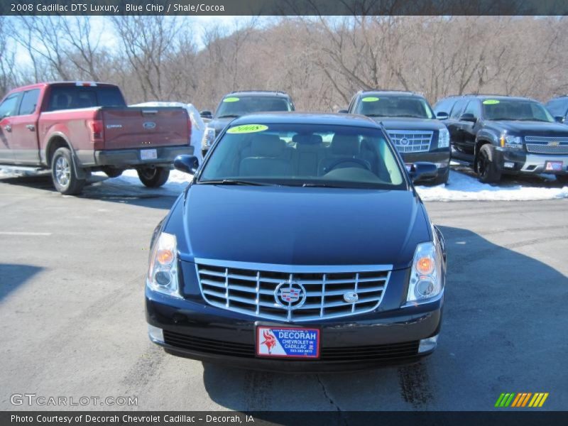 Blue Chip / Shale/Cocoa 2008 Cadillac DTS Luxury