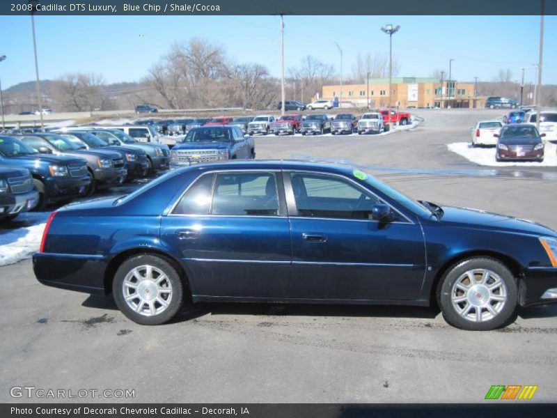 Blue Chip / Shale/Cocoa 2008 Cadillac DTS Luxury