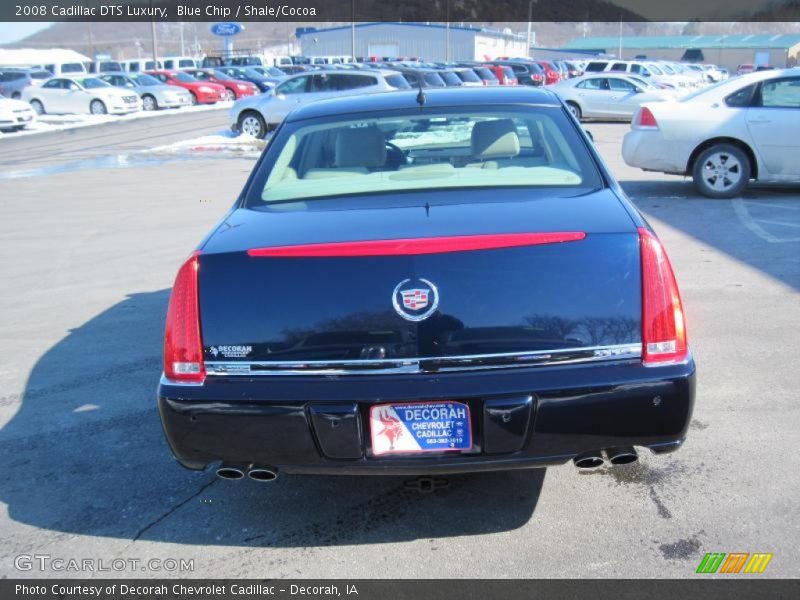 Blue Chip / Shale/Cocoa 2008 Cadillac DTS Luxury
