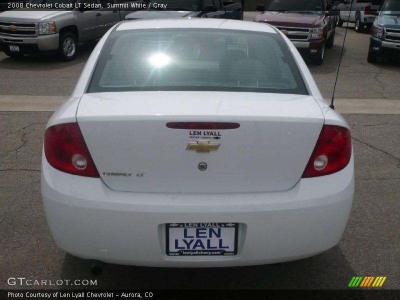 Summit White / Gray 2008 Chevrolet Cobalt LT Sedan
