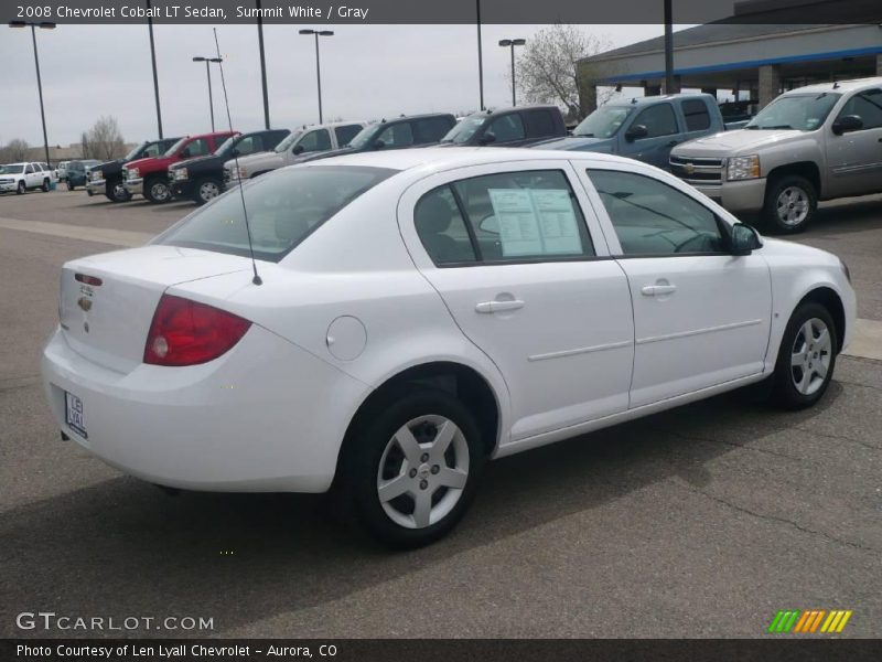 Summit White / Gray 2008 Chevrolet Cobalt LT Sedan