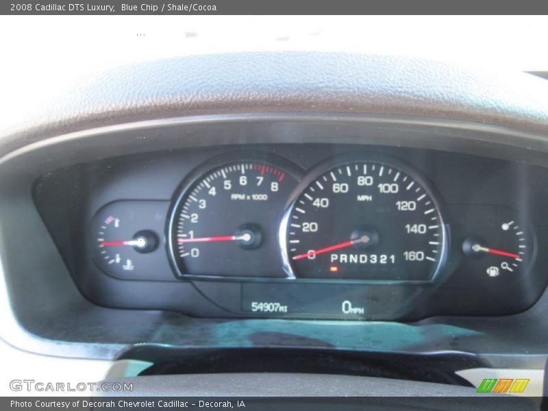 Blue Chip / Shale/Cocoa 2008 Cadillac DTS Luxury