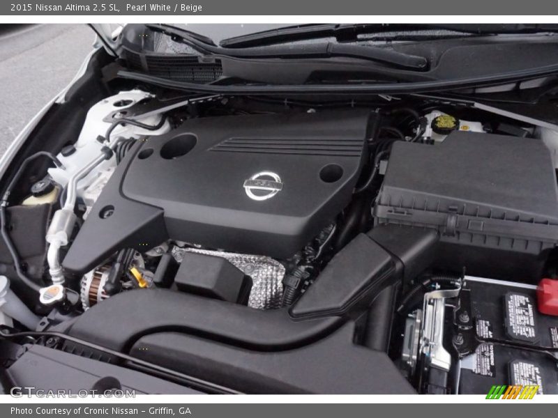 Pearl White / Beige 2015 Nissan Altima 2.5 SL