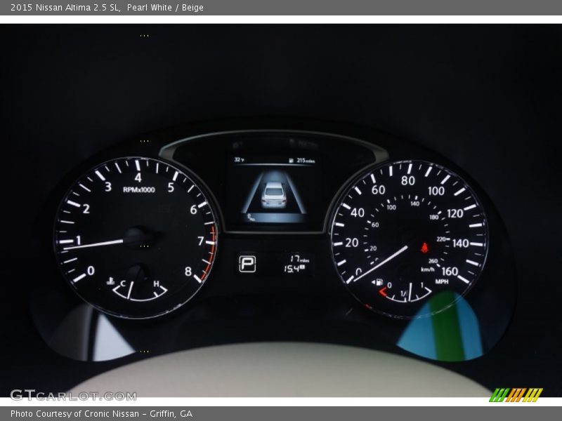 Pearl White / Beige 2015 Nissan Altima 2.5 SL