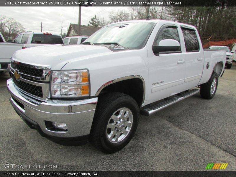 Summit White / Dark Cashmere/Light Cashmere 2011 Chevrolet Silverado 2500HD LTZ Crew Cab 4x4