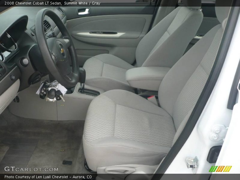 Summit White / Gray 2008 Chevrolet Cobalt LT Sedan