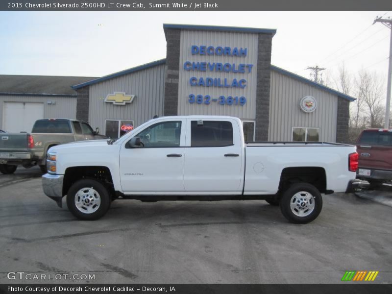 Summit White / Jet Black 2015 Chevrolet Silverado 2500HD LT Crew Cab