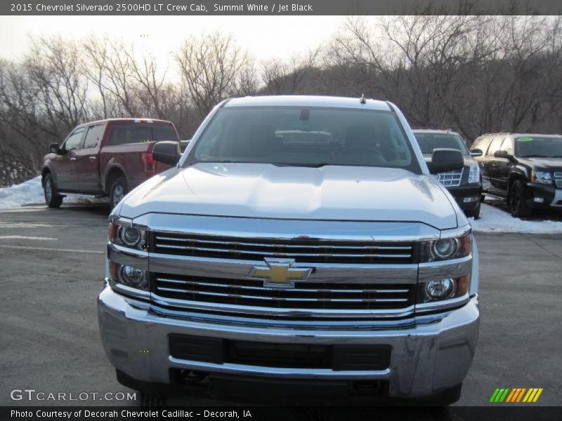 Summit White / Jet Black 2015 Chevrolet Silverado 2500HD LT Crew Cab