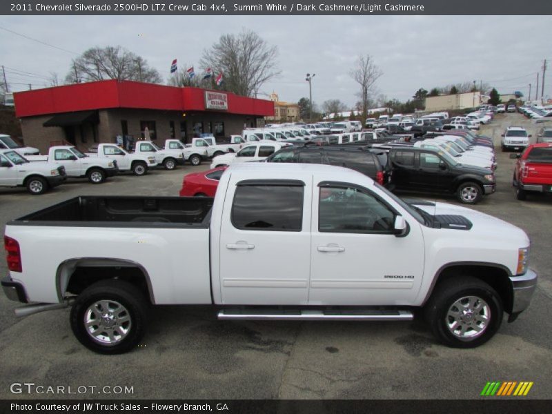 Summit White / Dark Cashmere/Light Cashmere 2011 Chevrolet Silverado 2500HD LTZ Crew Cab 4x4